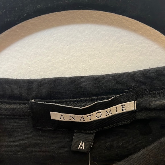 Anatomie Black Burnt Out T-shirt Size M - Picture 5 of 10